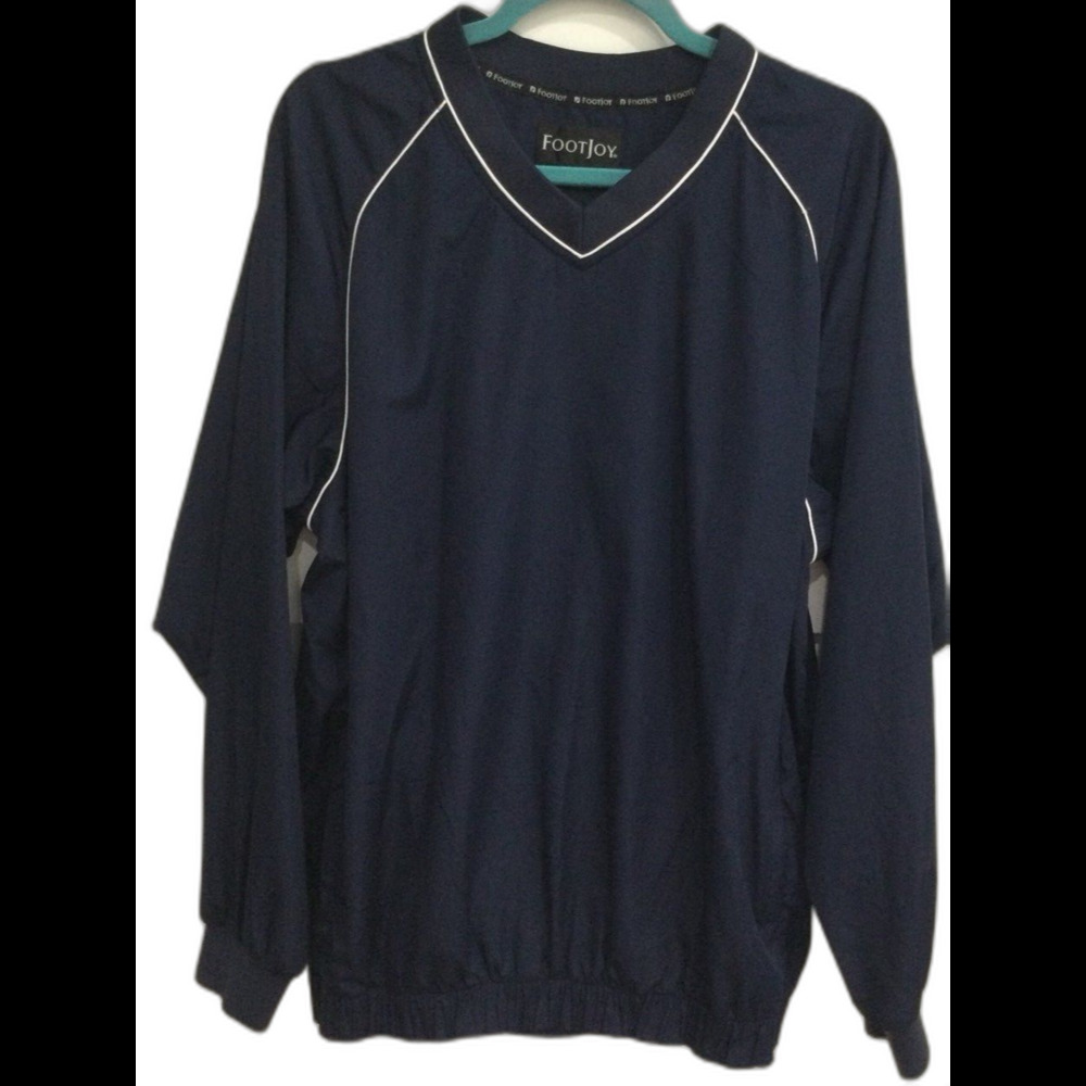 FootJoy Jacket Windbreaker Men’s Size M Color Navy Blue FJ Golf Pullover